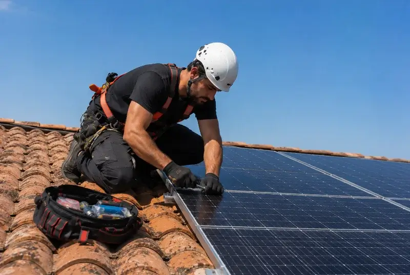 Maintenance et monitoring de panneaux solaires à Ottersthal