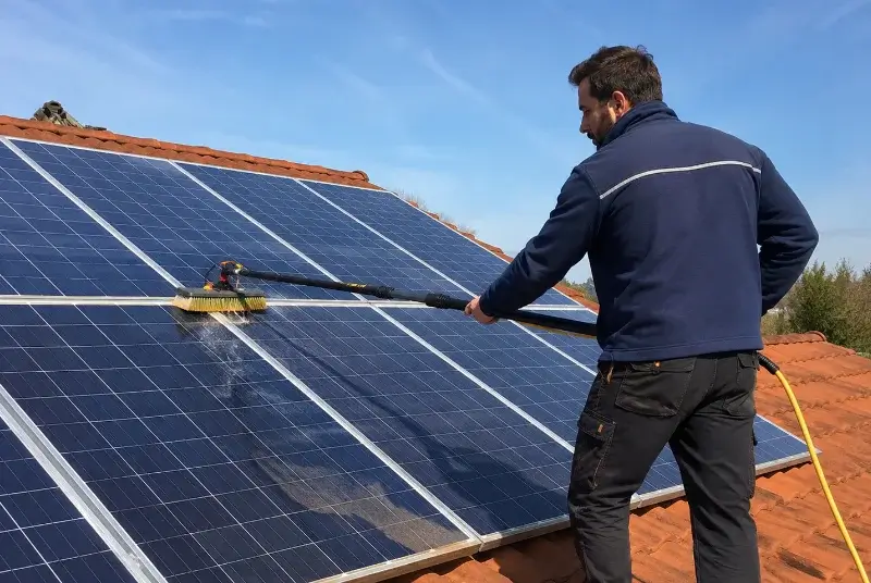 Nettoyage et entretien de panneaux solaires à Ottersthal